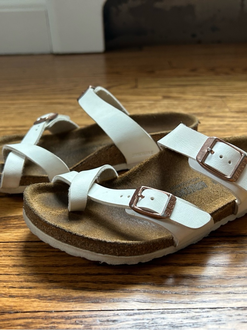 Birkenstock White Mayari Sandals
